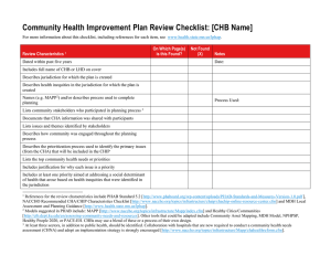CHIP Review Checklist (DOC)