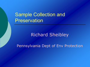 Part 2: Collection and Preservation, GPC, Gross alpha and beta, (PPT: 6885 KB)