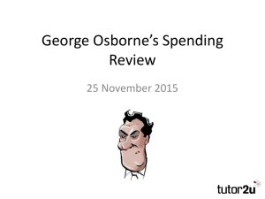 Click here to download a Powerpoint slideshow 'Osborne's Spending Review November 2015'