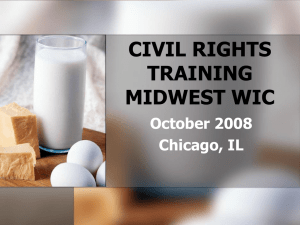 Civil Rights Training (POWERPOINT: 1.32MB/64 slides)