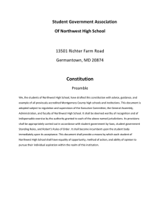 Northwest Student Government Constitution