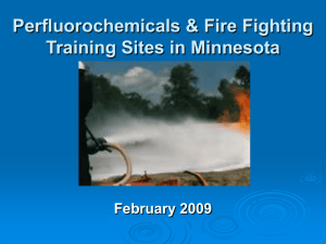 2009 Perfluorochemicals & Firefighting Training Sites in Minnesota Slide Presentation (PPTX)