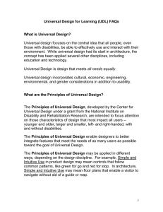 Universal Design for Learning FAQs