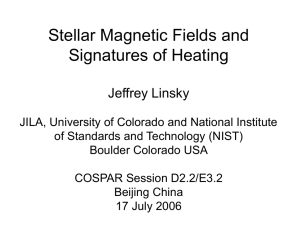 Stellar Magnetic Fields and Signatures of Heating Jeffrey Linsky