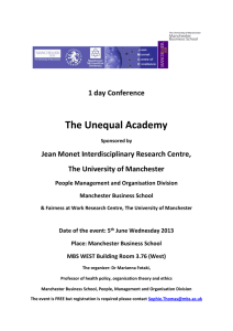 The Unequal Academy Programme: 5th June 2013 [DOCX 147.64KB]