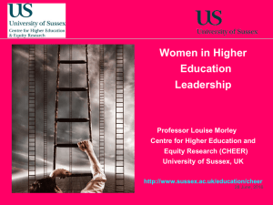 Women in Higher Education Leadership [PPT 3.81MB]