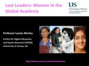 Lost Leaders: Women in the Global Academy [PPTX 1.89MB]