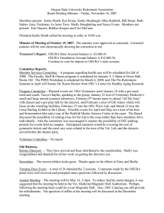Oregon State University Retirement Association