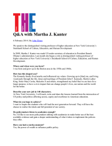 Click to Download Q A with Martha Kanter