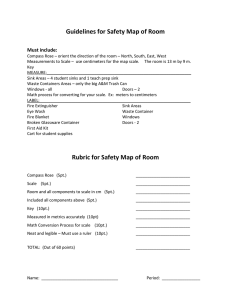 Guidelines for Safety Map of Room Must include: