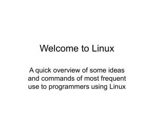 New Student Orientation to Linux
