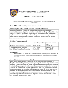 Chemical Engineering Systems Analysis