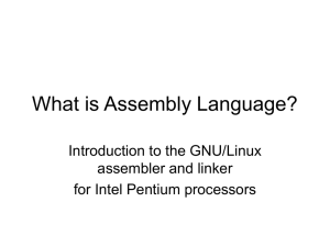 What is Assembly Language? Introduction to the GNU/Linux assembler and linker