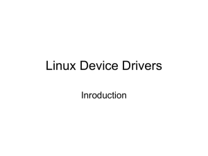 Linux Device Drivers Inroduction