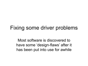 Fixing some driver problems Most software is discovered to