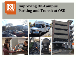 Improving On-Campus Parking and Transit at OSU