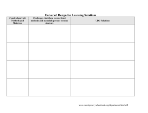 Universal Design for Learning Solutions