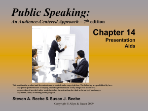 Public Speaking: Chapter 14 An Audience-Centered Approach edition