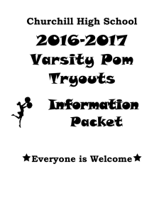 2016-17 Poms Tryout Packet Update