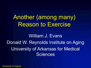 Another (among many) Reason to Exercise William J. Evans