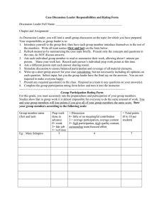 Case discussion leader instructions and rating form