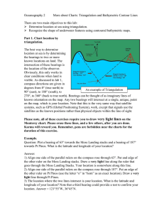 More About Charts: Triangulation and Bathymetry