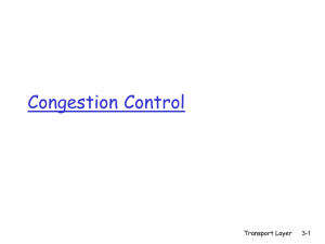 Congestion Control Transport Layer 3-1