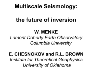 Multiscale Seismology: the future of inversion