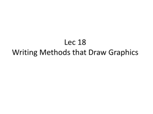 Lec 18 Writing Methods that Draw Graphics
