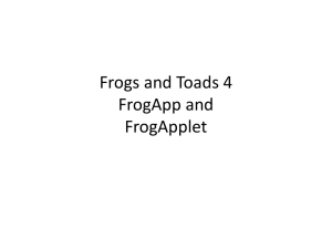 Frog App and Applet