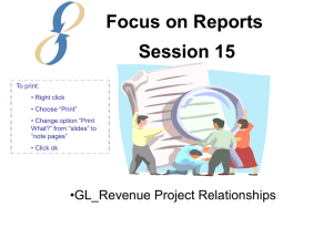 Session 15: GL_Revenue Project Relationships