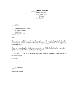 SAMPLE NON-SELECTION LETTER (for candidates NOT selected for interview ...
