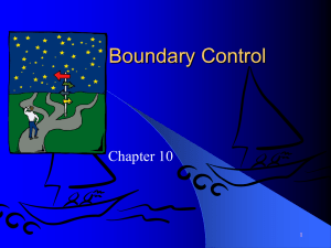 Boundary Control Chapter 10 1