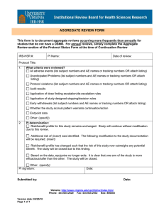 Aggregate Review Form