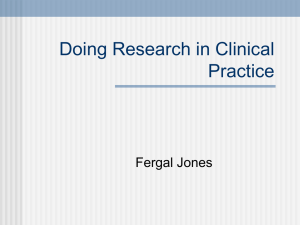 Doing research in clinical practice [PPT 954.50KB]