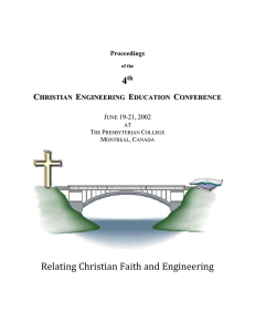 Proceedings of the 2002 Christian Engineering Education Conference