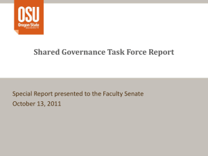 Task Force on Shared Governance