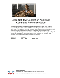 Command Reference Guide for Cisco NetFlow Generation Appliance 1.1(1)