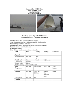 Snapshot Day 10/12/06 Data (Salt Front RM 52.5) RIVER MILE 28