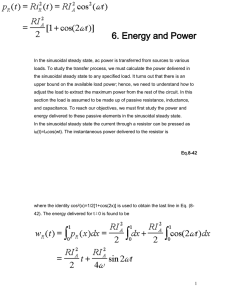 6. Energy and Power