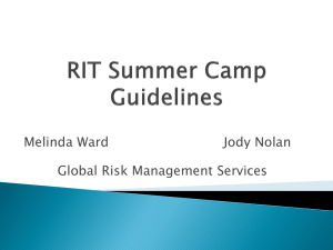 RIT Summer Program Guidelines (Powerpoint Feb 2013)