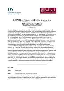 NCRM Seminar 4: 13/14 June 2013 [DOCX 91.34KB]