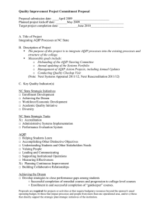 Integrating AQIP Processes at NC State