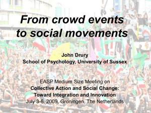 From crowd events to social movements.