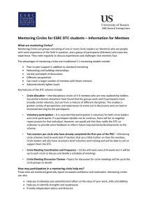 Guidance for Mentoring Circle Participants