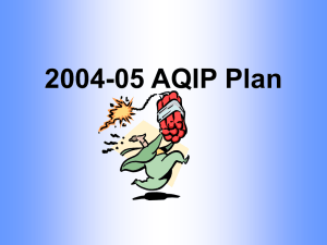 2004-05 AQIP Plan