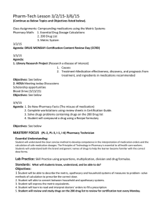 Pharm Tech Lesson Plam 3-4-15