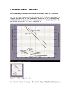 Flow Measurement Orientation