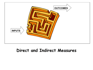 Direct and Indirect Measures