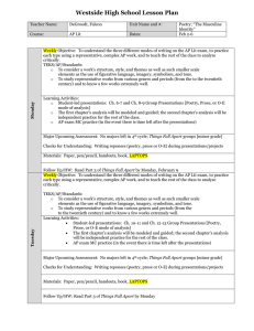 Westside High School Lesson Plan